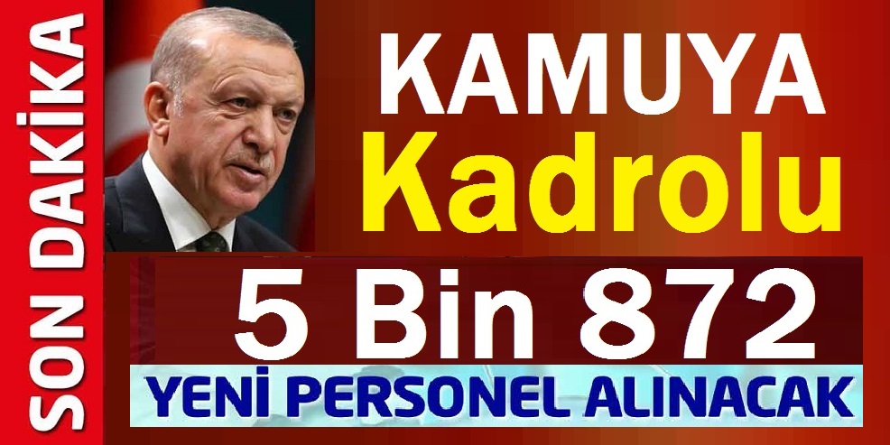 Erdoğan Müjdeyi Verdi: MEB'e 5872 Personel Alınacak