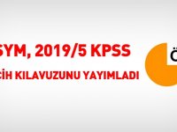 KPSS 2019/5 tercih kılavuzu yayımlandı