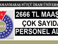 Kahramanmaraş Üniversitesi 119 Personel Alacaktır